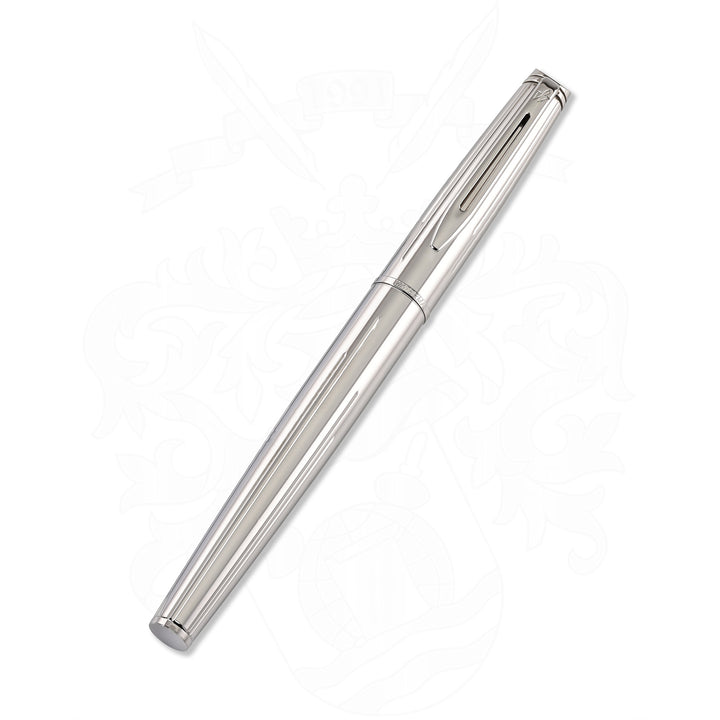 Waterman Expert Hemisphere Silver Metal Rollerball