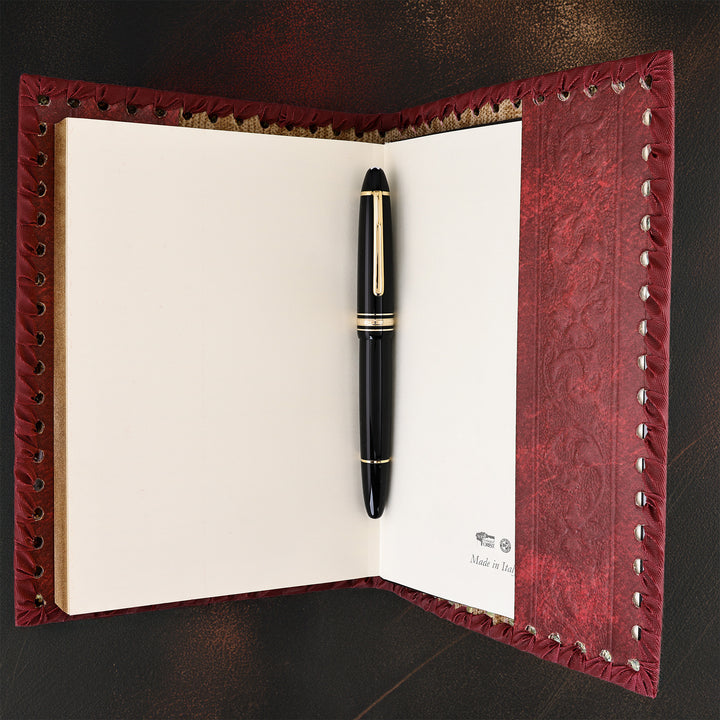 Iconic Heart Red Leather Refillable Journal – 5" x 7" | Fiorentina Italy