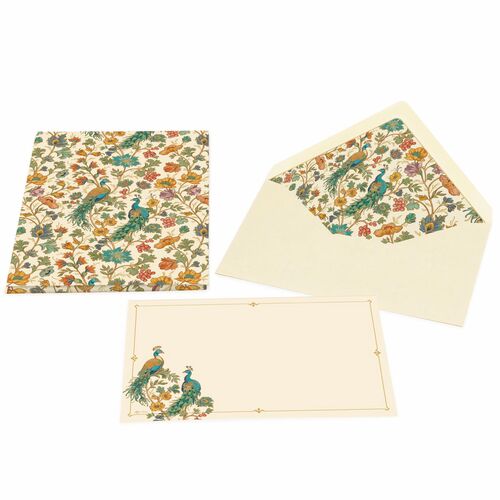 San Lorenzo Florentine Peacock Card - Portfolio Large (10ct.)