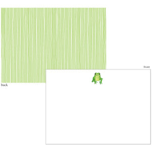 Froggy Correspondence Card  6.125"x4.87" (12 Flat Cards & Envelopes)