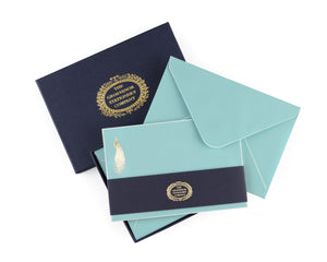 Grosvenor Cards & Envelopes - Golden Peacock (10ct.)