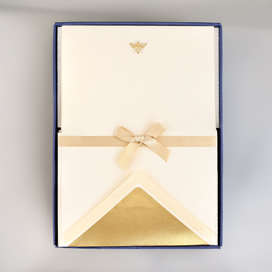 Golden Bee Correspondence Set 6.75" x 9.75"  (10ct.) | Rossi 1931 Italian Stationery