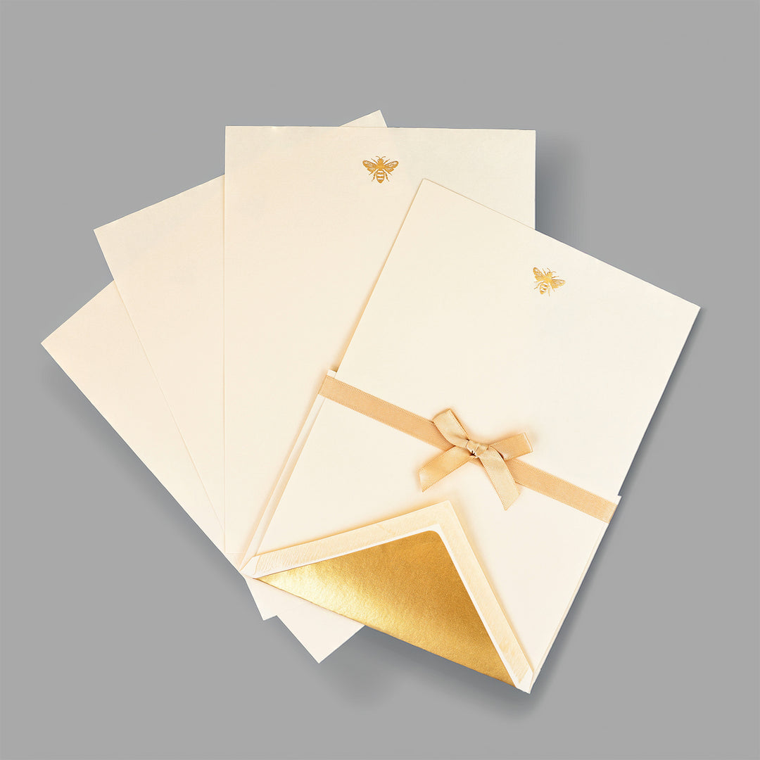 Golden Bee Correspondence Set 6.75" x 9.75"  (10ct.) | Rossi 1931 Italian Stationery
