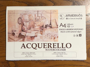 Amalfi Paper Watercolour Album with Untouched Edges | Amatruda Italy