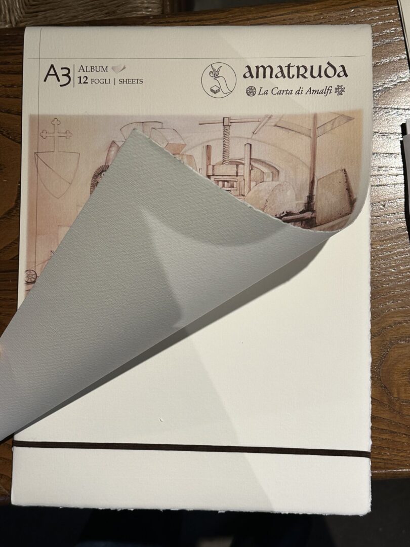 Amalfi Paper Watercolour Album with Untouched Edges | Amatruda Italy