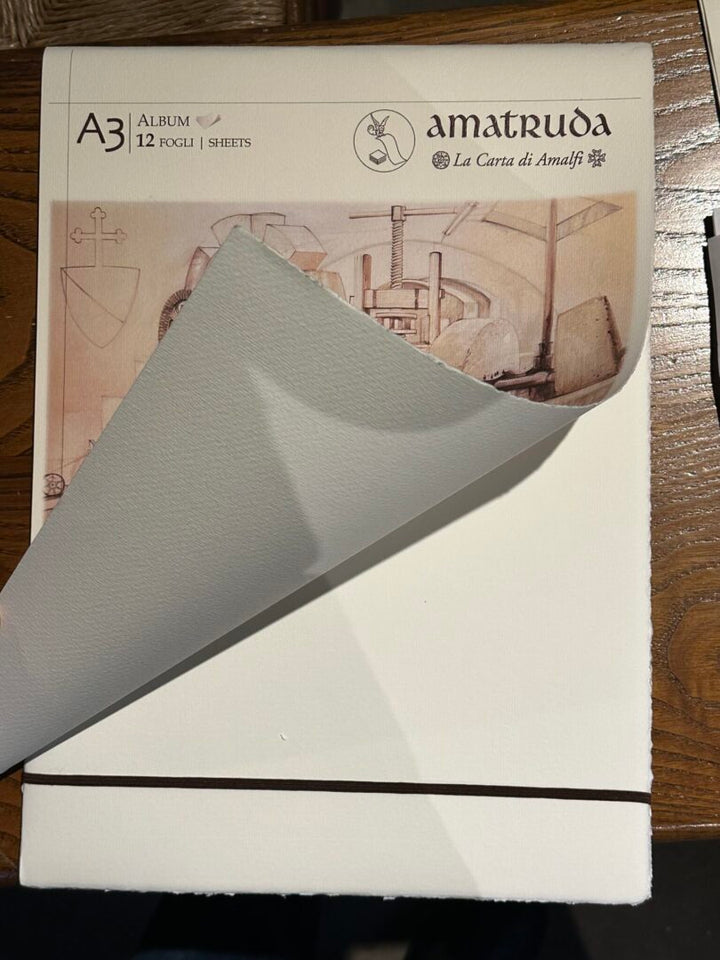 Amalfi Paper Watercolour Album with Untouched Edges | Amatruda Italy