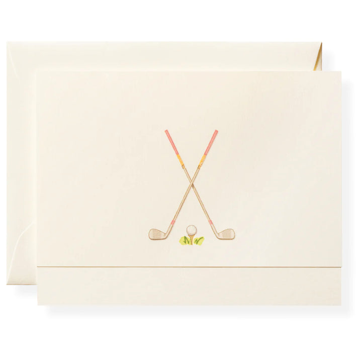 Karen Adams - Golf Club Notecard Box 5.5" x 4.25" (8ct. Folded Cards &amp; Envelopes)