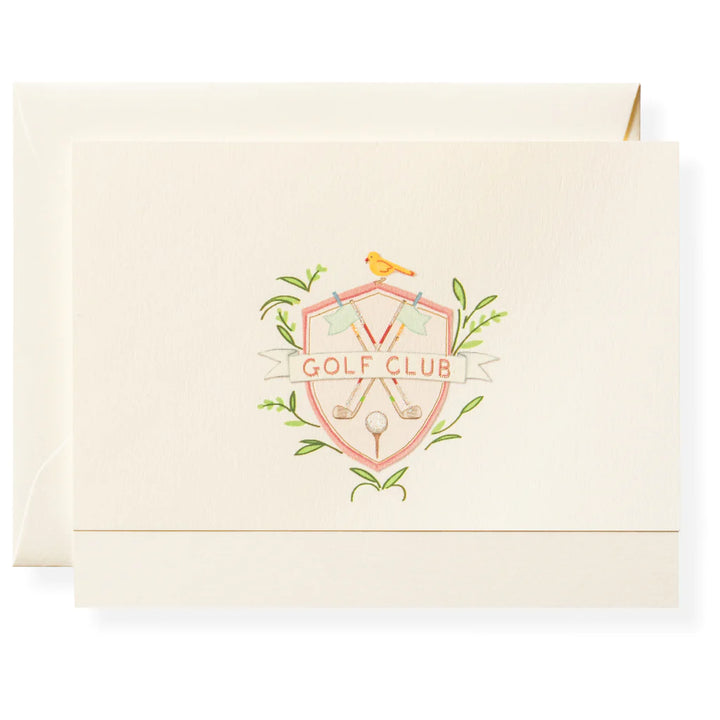 Karen Adams - Golf Club Notecard Box 5.5" x 4.25" (8ct. Folded Cards &amp; Envelopes)