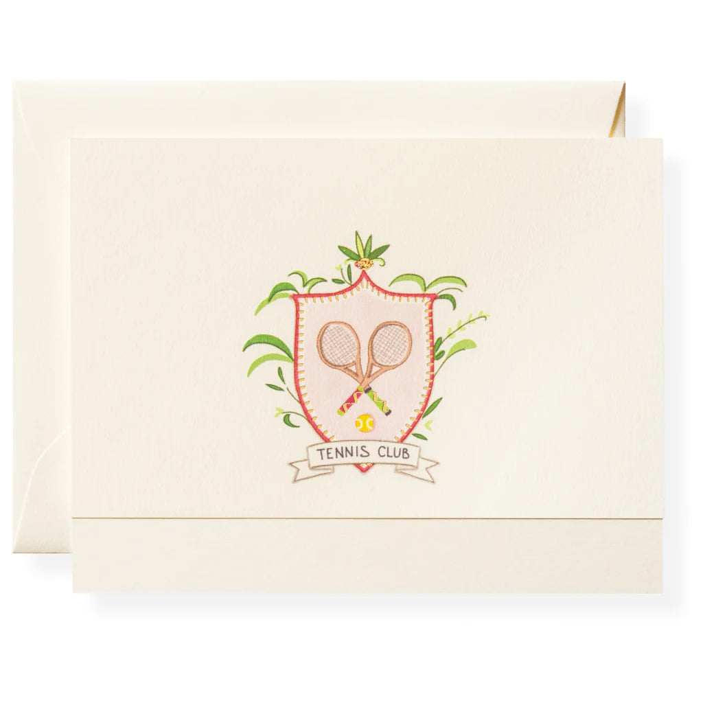 Karen Adams - Tennis Club Notecard Box 5.5" x 4.25" (8ct. Folded Cards &amp; Envelopes)