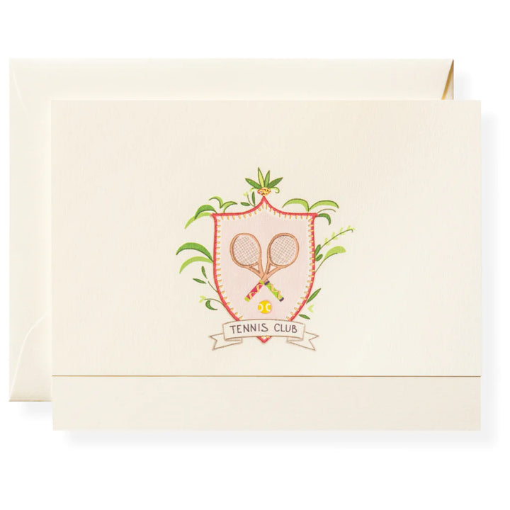 Karen Adams - Tennis Club Notecard Box 5.5" x 4.25" (8ct. Folded Cards &amp; Envelopes)