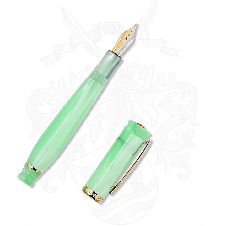 Loiminchay Mini Qian Long Jade Green Fountain Pen