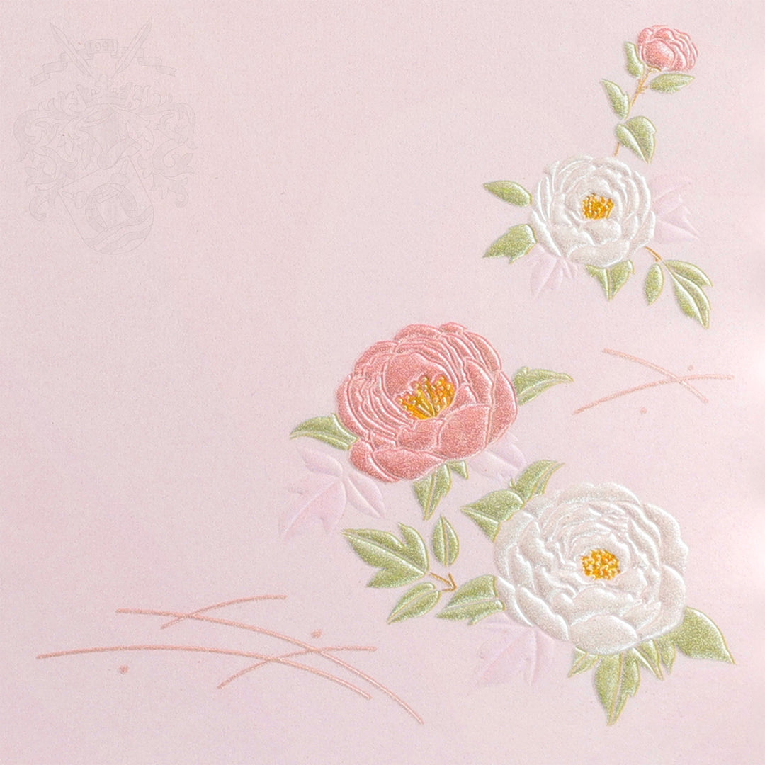 Japanese Paper Floral Design Embossing Notepad - Hatsune A5
