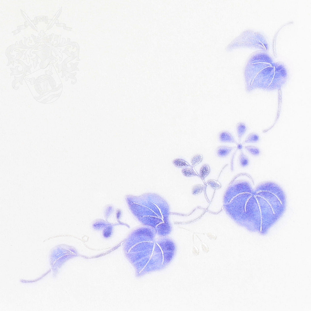 Japanese Paper Floral Design Embossing Notepad - Aizuki A5