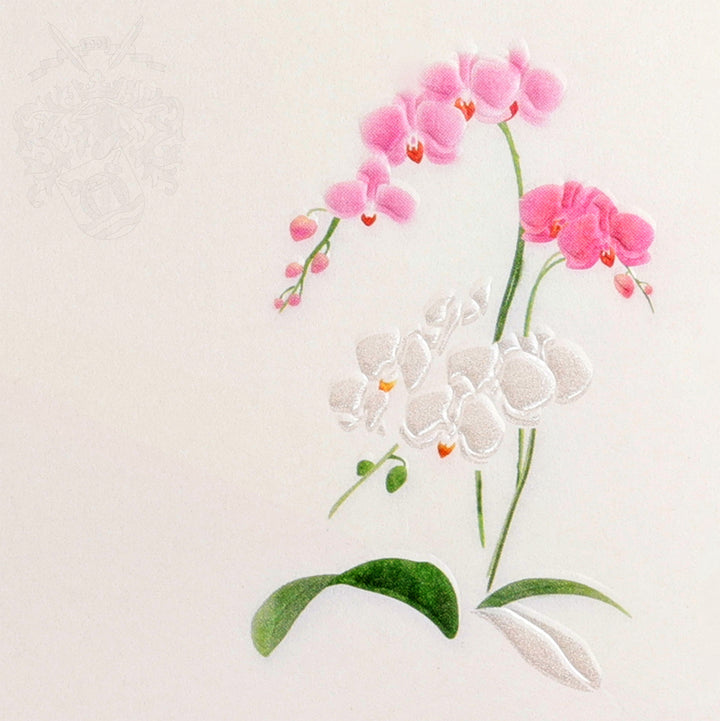 Japanese Paper Floral Design Embossing Notepad - Ryūga A5
