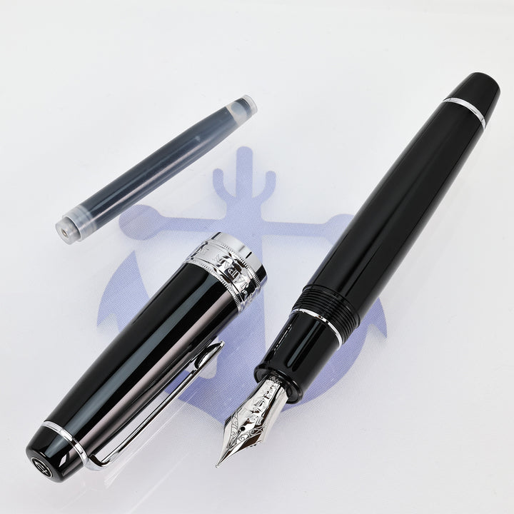 Sailor Professional Gear KOP Black &amp; Silver Trim 21k Fountain Pen