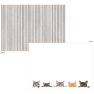 Kitties Correspondence Card 6.125"x4.875" (12 Flat cards and envelopes)