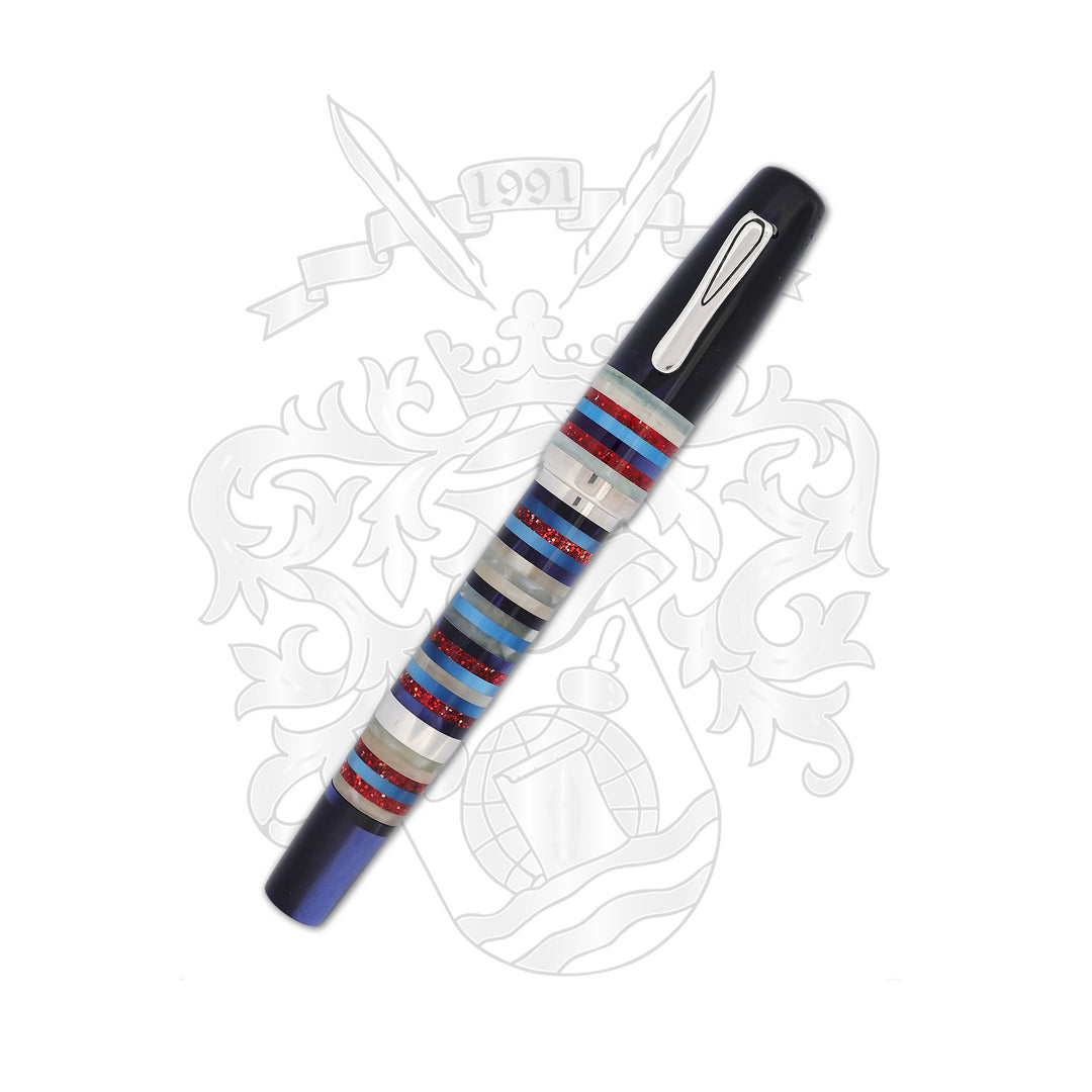 Krone Resonance - Capri Blue Fountain Pen 18k