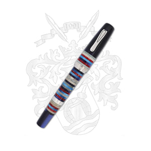 Krone Resonance - Capri Blue Fountain Pen 18k