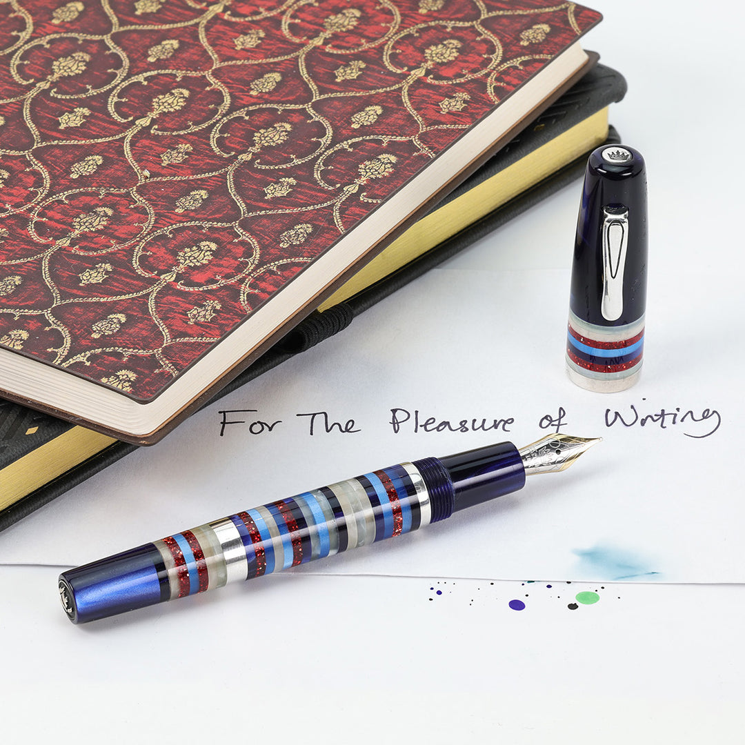 Krone Resonance - Capri Blue Fountain Pen 18k
