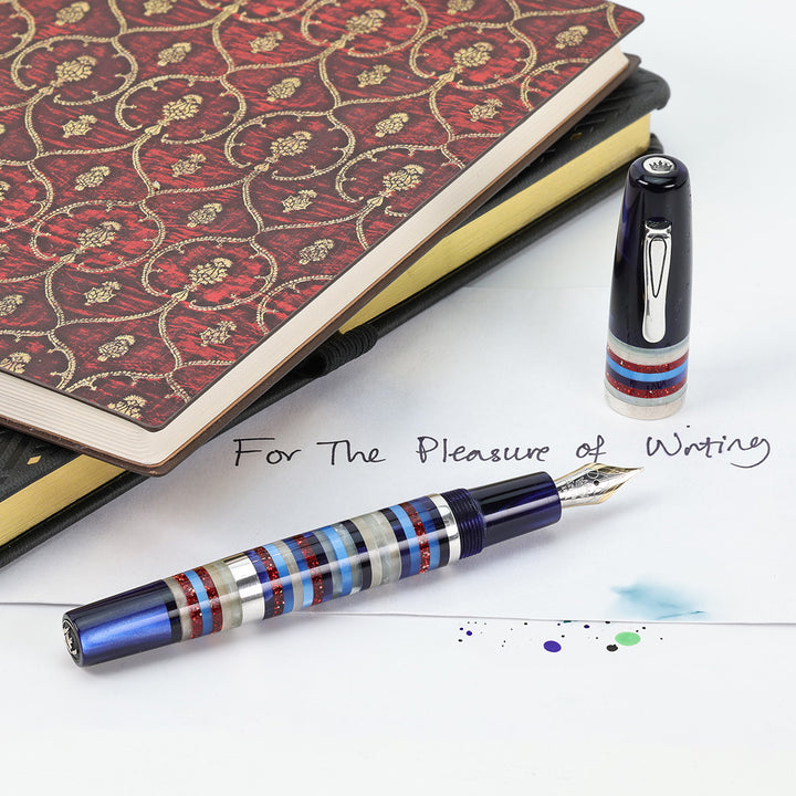 Krone Resonance - Capri Blue Fountain Pen 18k