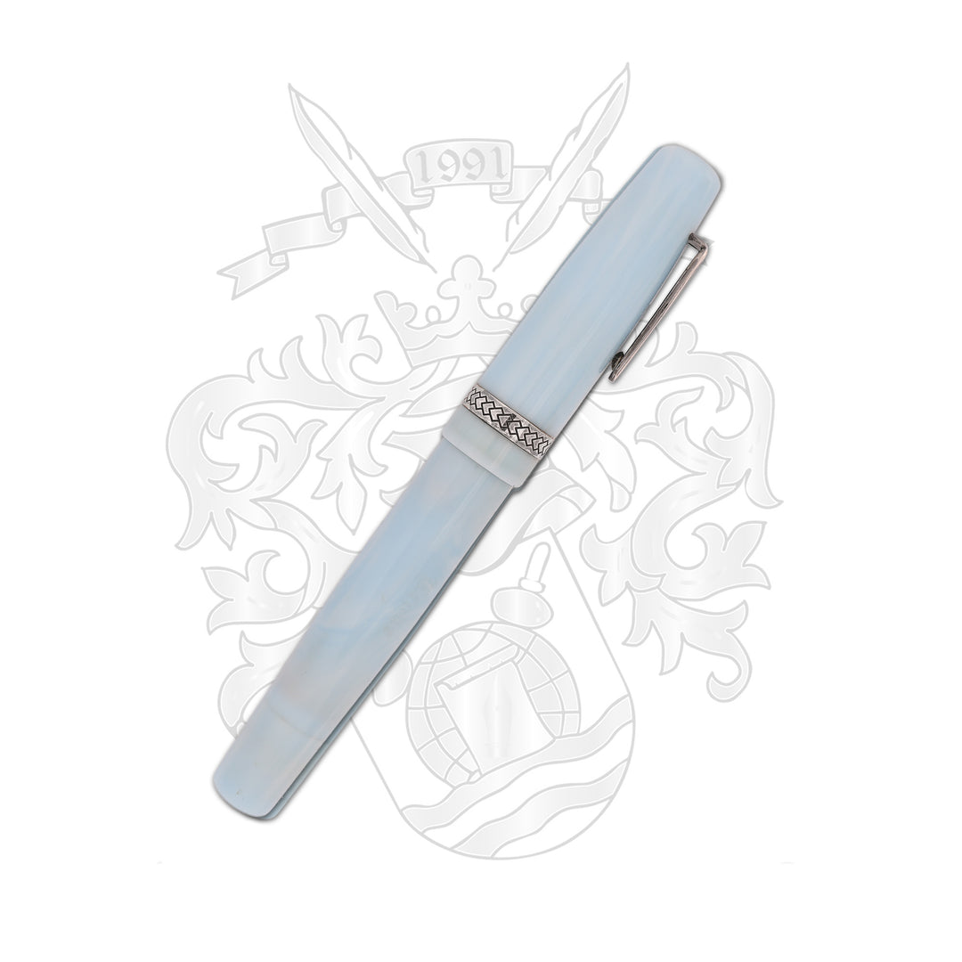 Krone Transition Fountain Pen in Sky Blue Resin