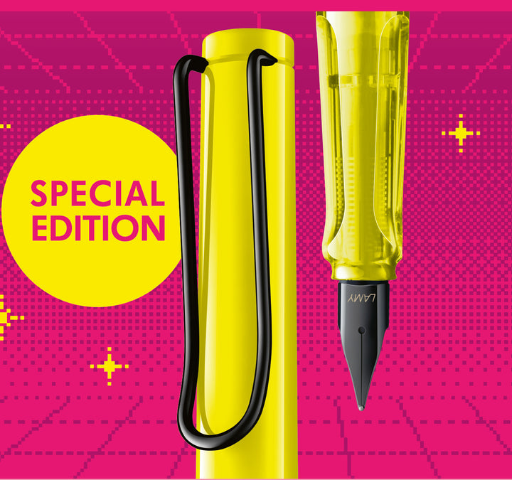 Lamy Safari Neon Yellow Fountain Pen - Special Edition