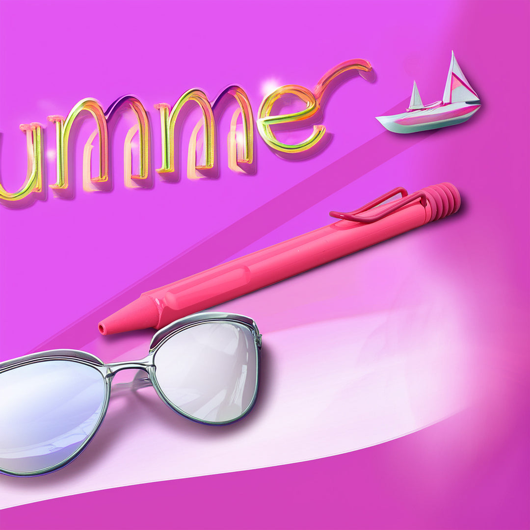 Lamy Safari Neon Pink Ballpoint Pen - Special Edition