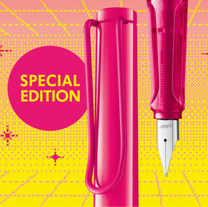 Lamy Safari Neon Pink Fountain Pen - Special Edition