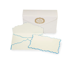 Grosvenor Cards & Envelopes - Ecru Enclosures – Blue (10ct.)