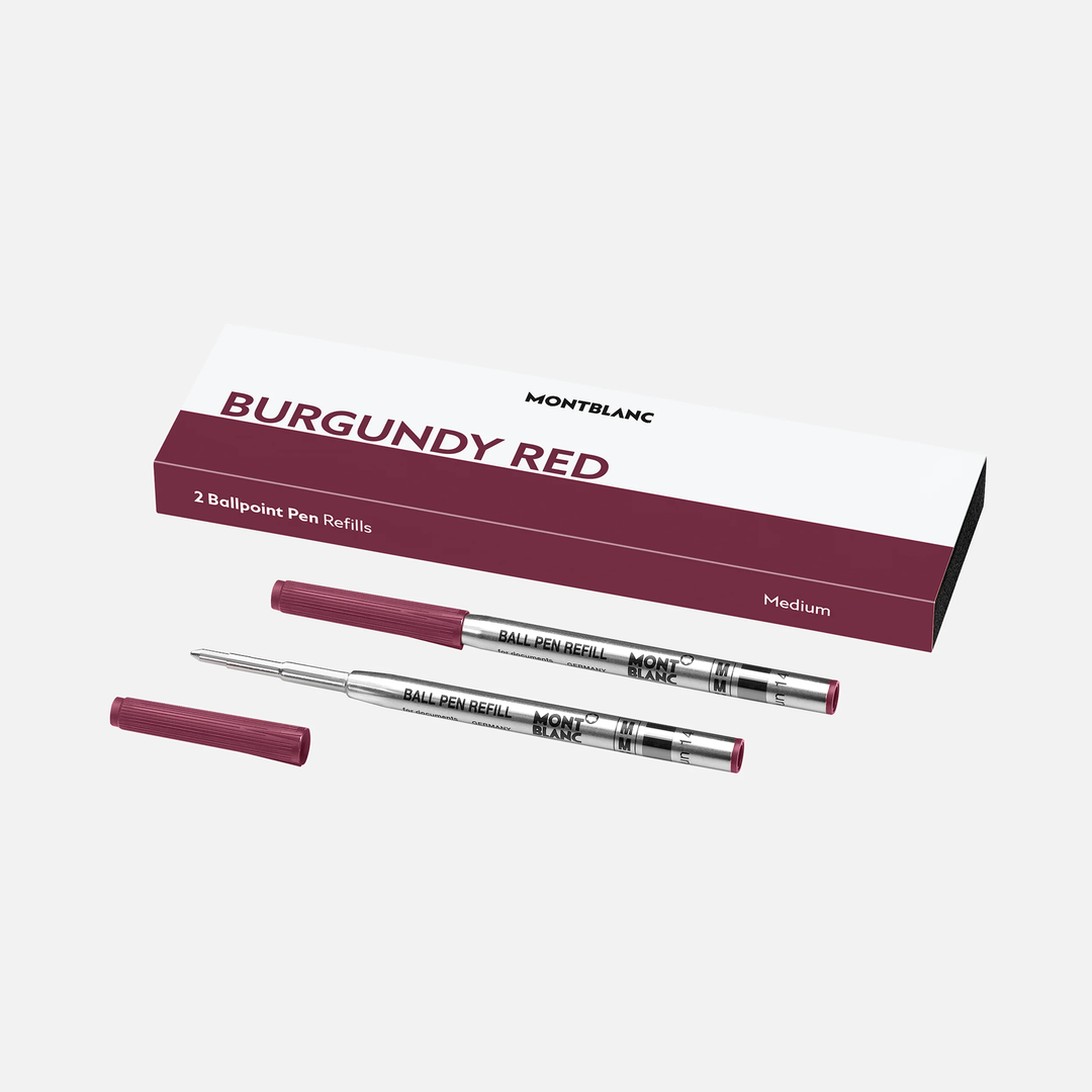 Montblanc 2pk Ballpoint Refills in Burgundy Red by Mont Blanc