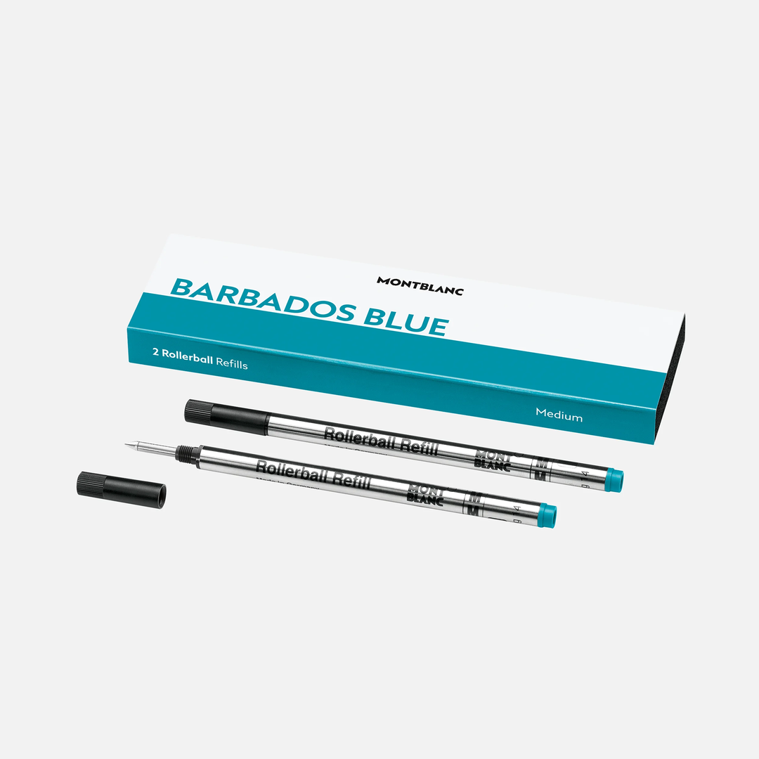 Montblanc 2pk Rollerball Refills in Barbados Blue by Mont Blanc