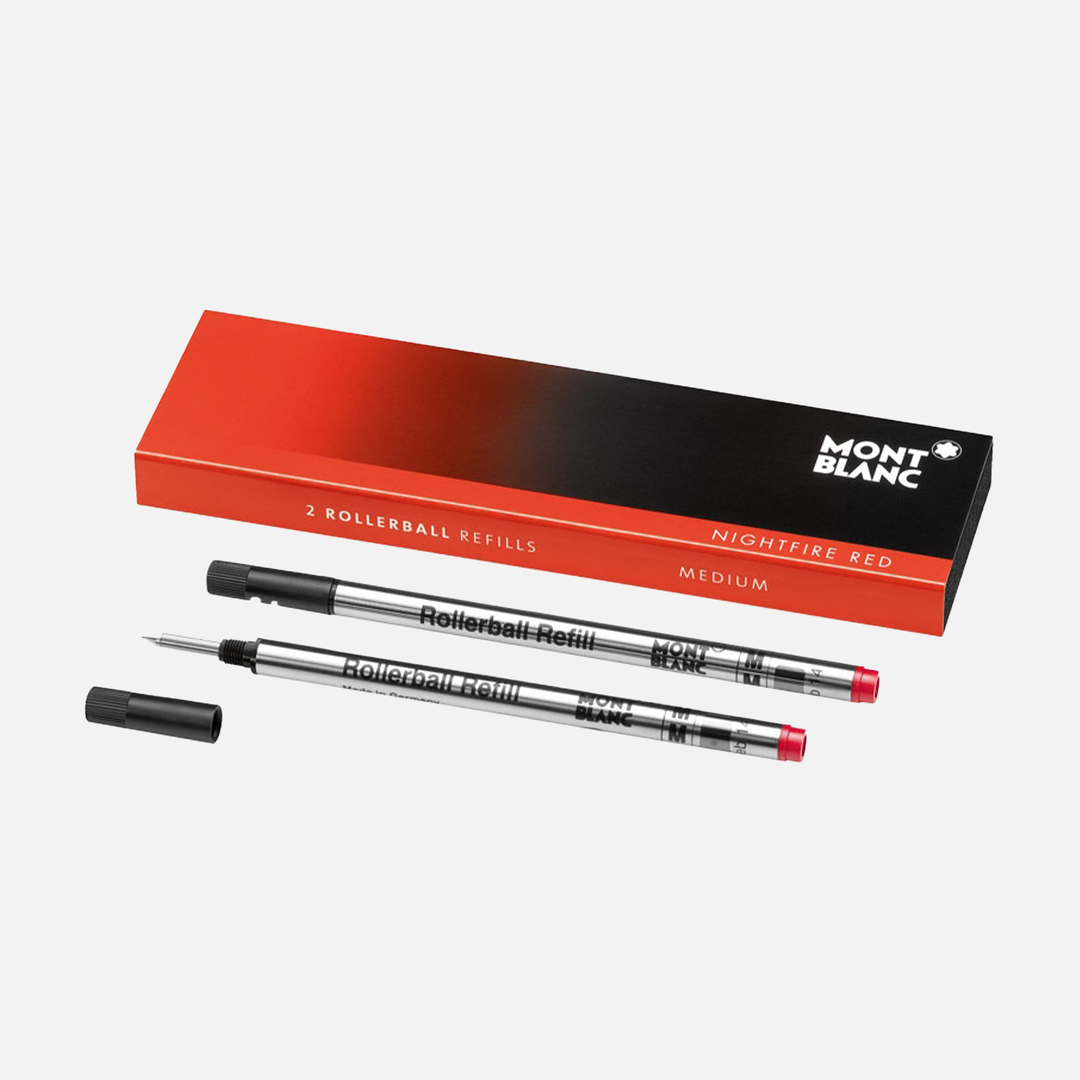 Montblanc 2pk Rollerball Refills in Nightfire Red by Mont Blanc