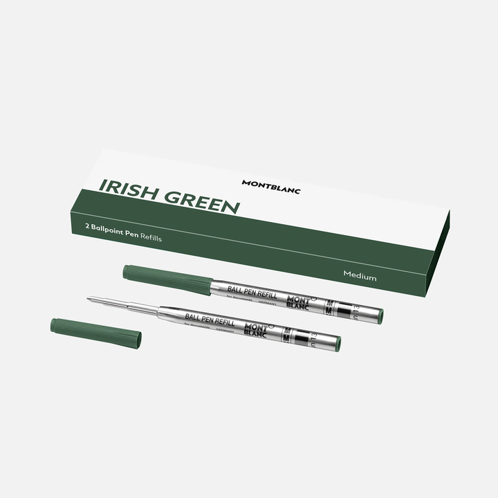Montblanc 2pk Ballpoint Refills in Irish Green by Mont Blanc