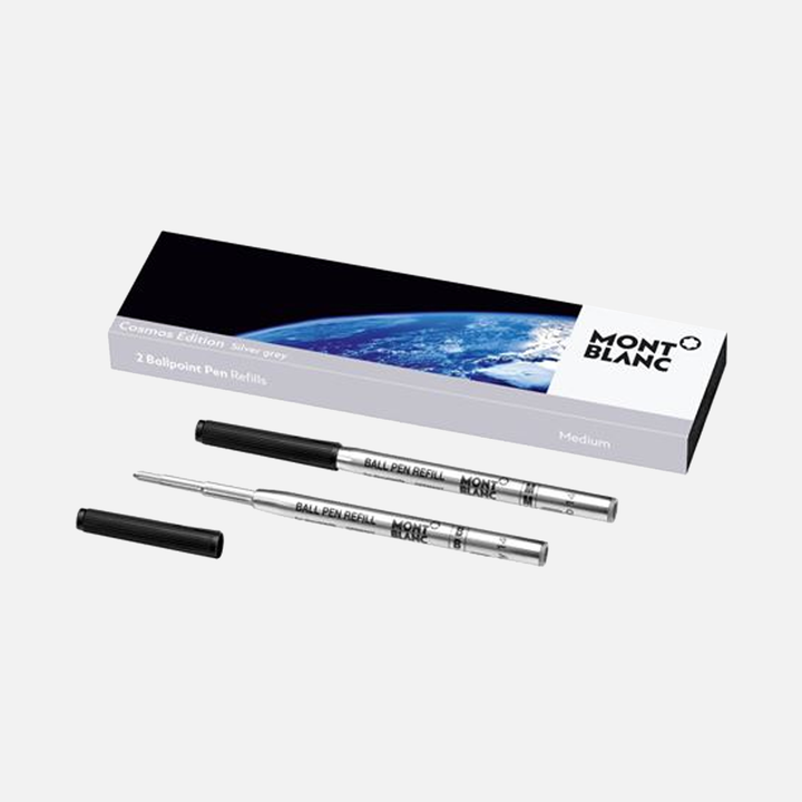 Montblanc 2pk Ballpoint Refills in Silver Grey by Mont Blanc