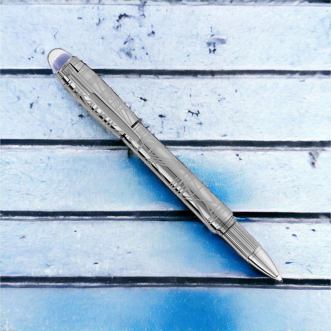 Montblanc Starwalker Spaceblue Metal Fineliner/Rollerball by Mont Blanc