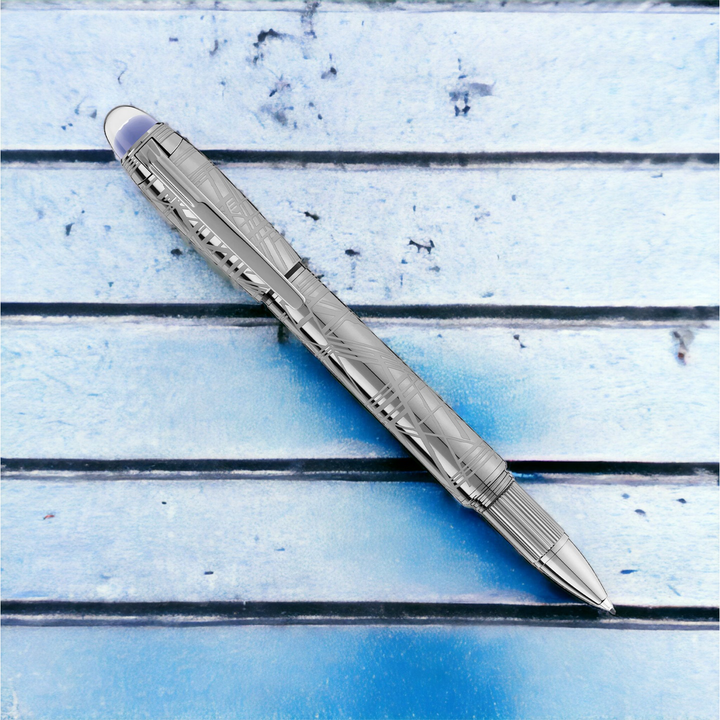 Montblanc Starwalker Spaceblue Metal Fineliner/Rollerball by Mont Blanc