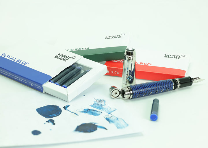 Montblanc Boheme Jewels with Light Blue Topaz Leather Pen Set