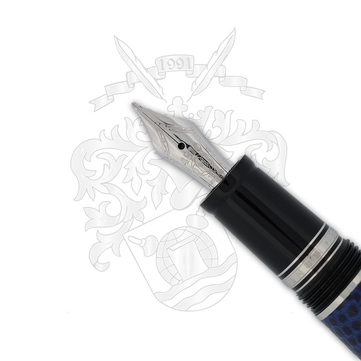 Montblanc Boheme Jewels with Light Blue Topaz Leather Pen Set