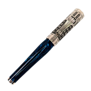Montegrappa Ten Commandments Blue / Sterling Silver - Rollerball