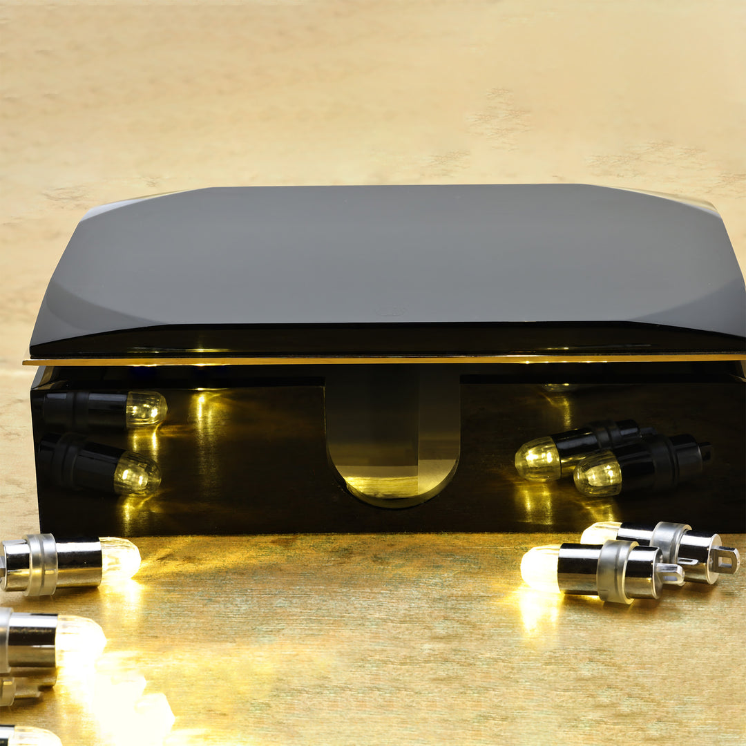 Montblanc Desk Paper Box - Solitaire Series Black &amp; Gold