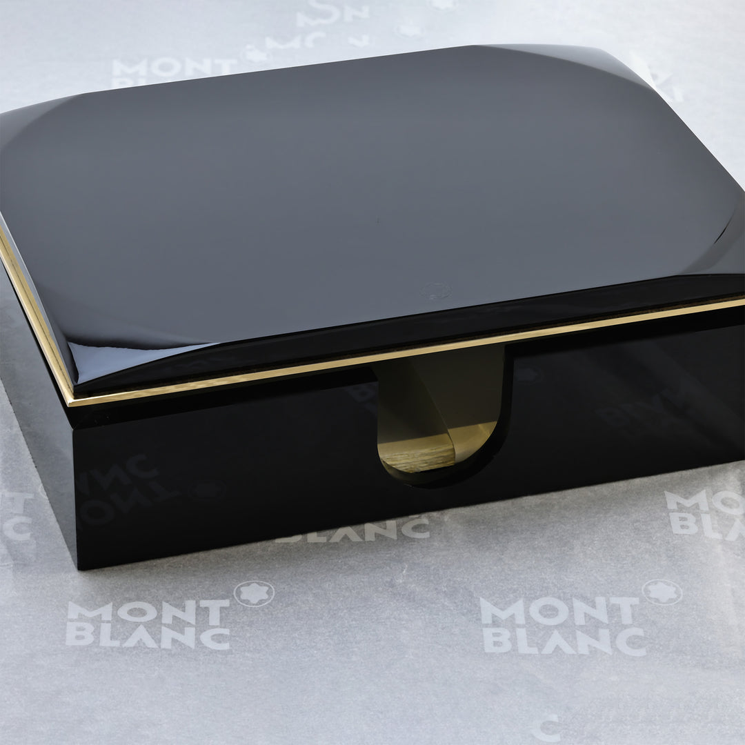 Montblanc Desk Paper Box - Solitaire Series Black &amp; Gold