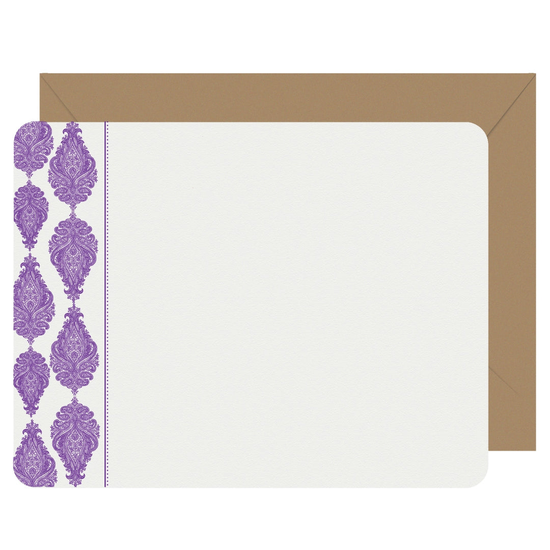 Letterpress Flat Note Card Set - Morocco