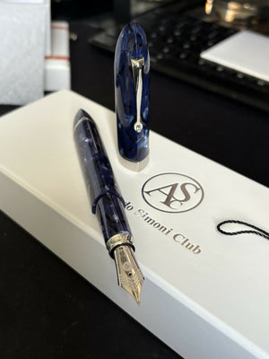 ASC Triangolo Blue Celluloid LE Flex Nib Fountain Pen