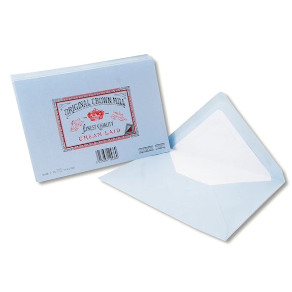 Classic Laid Envelopes for A5 Pad (25ct) | Original Crown Mill
