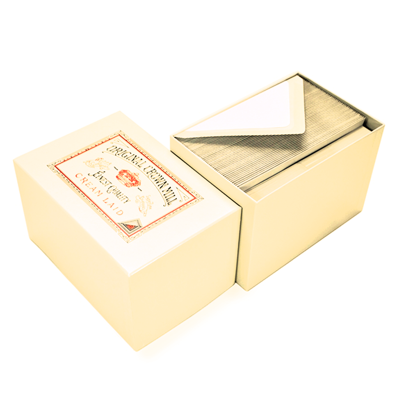 Classic Laid Note Card Presentation Boxes | Original Crown Mill