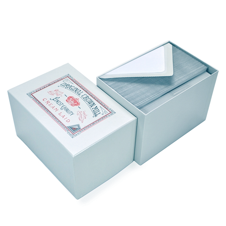 Classic Laid Note Card Presentation Boxes | Original Crown Mill