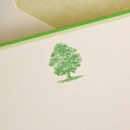 The Printery Engraved Cards -  Oak Tree Note (10ct.)
