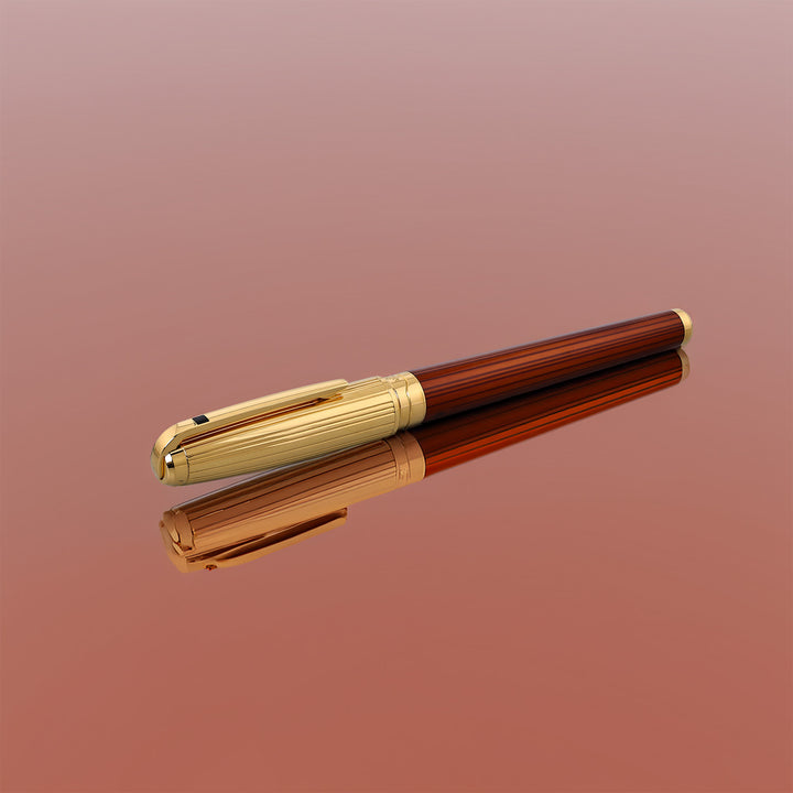 S.T. Dupont Olympio Amber Chairman LE Fountain Pen