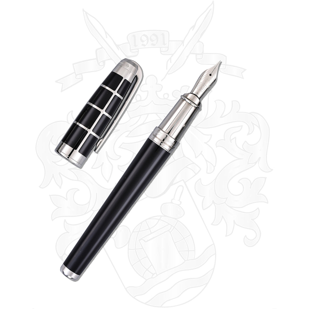 S.T. Dupont Olympio XL Black with Squares
