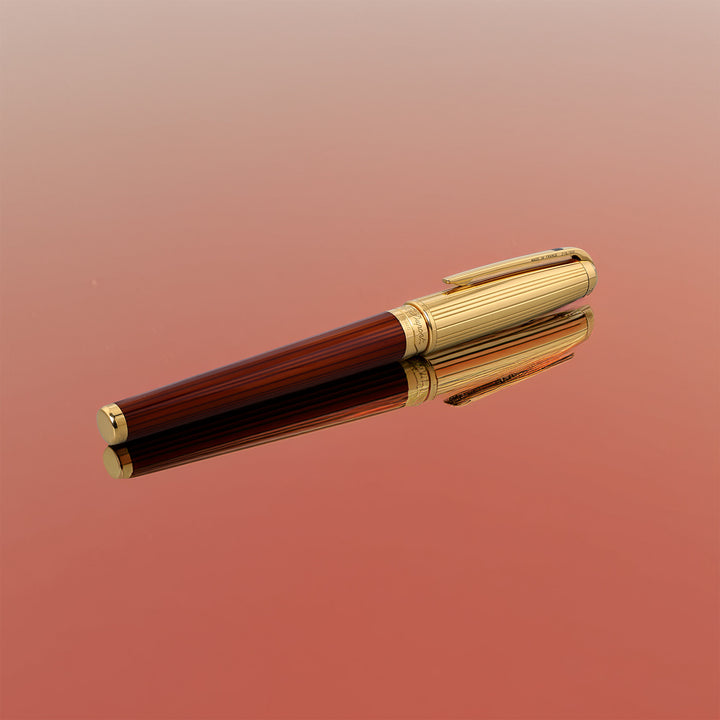 S.T. Dupont Olympio Amber Chairman LE Fountain Pen